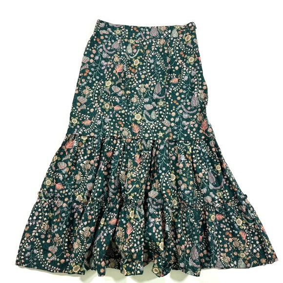 Antonio Melani X Liberty Art Fabric Midi Ruby Skirt Crochet Meadow - Picture 2 of 8